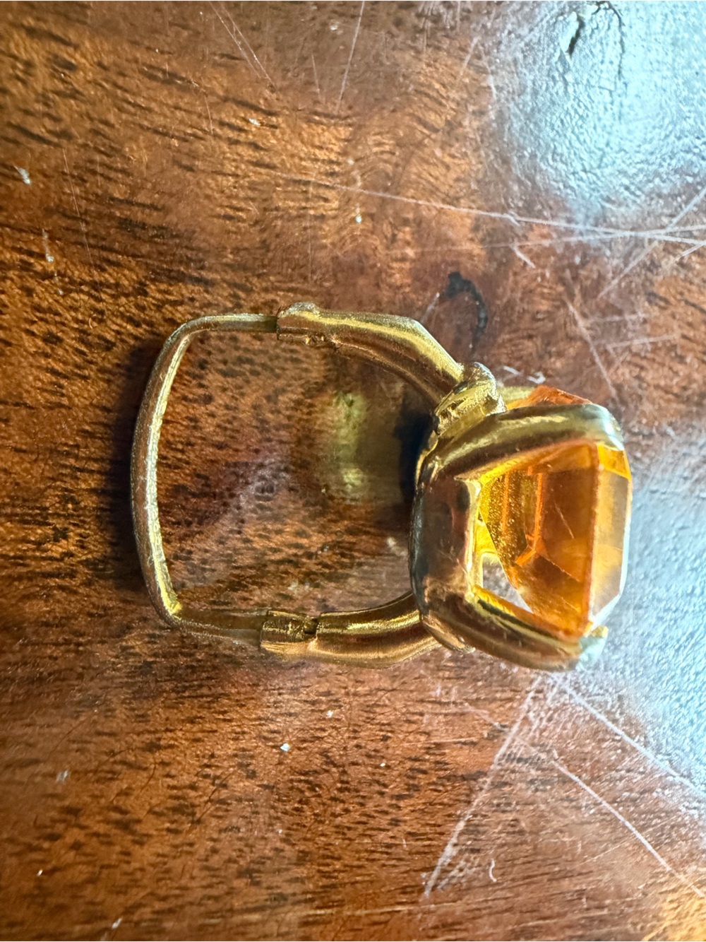 👑 Vintage VENDOME Patented Adjustable Statement Cocktail Ring - Picture 10 of 10